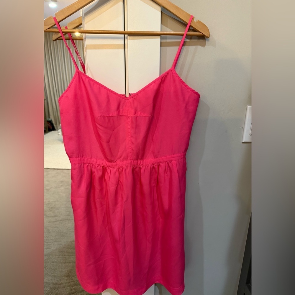 J. Crew Factory Hot Pink Mini Dress Size 10